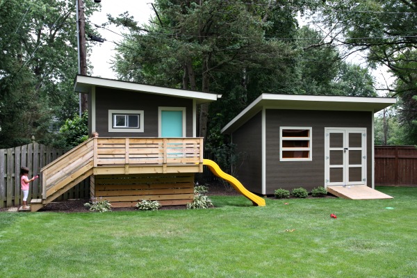 modern playhouse and shed 2