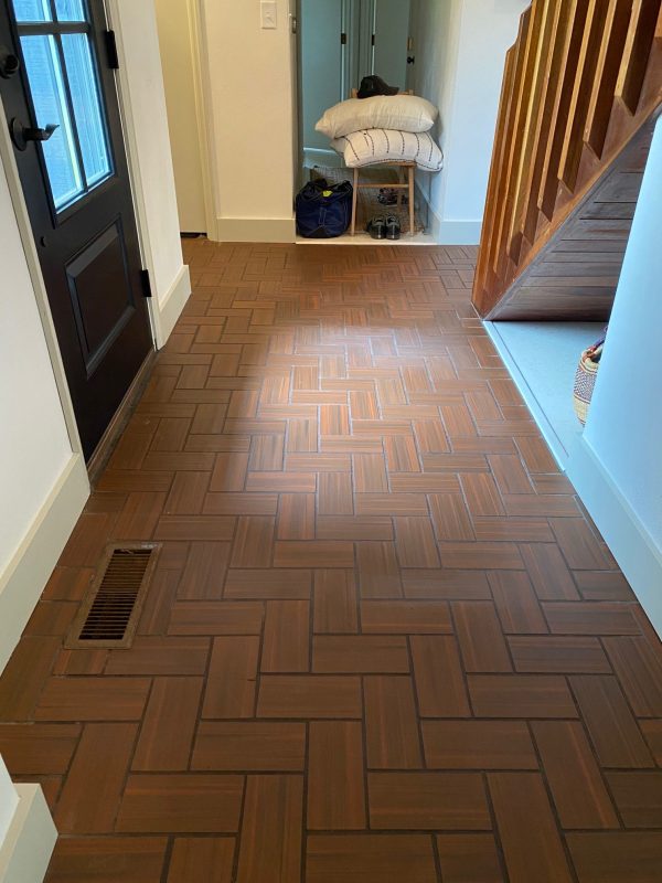 House Tweaking, Slate Look Laminate Floor Tiles